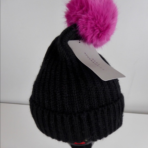 Zara Heavy Long Knit Scarf & PomPom Beanie Hat Set - Picture 2 of 7